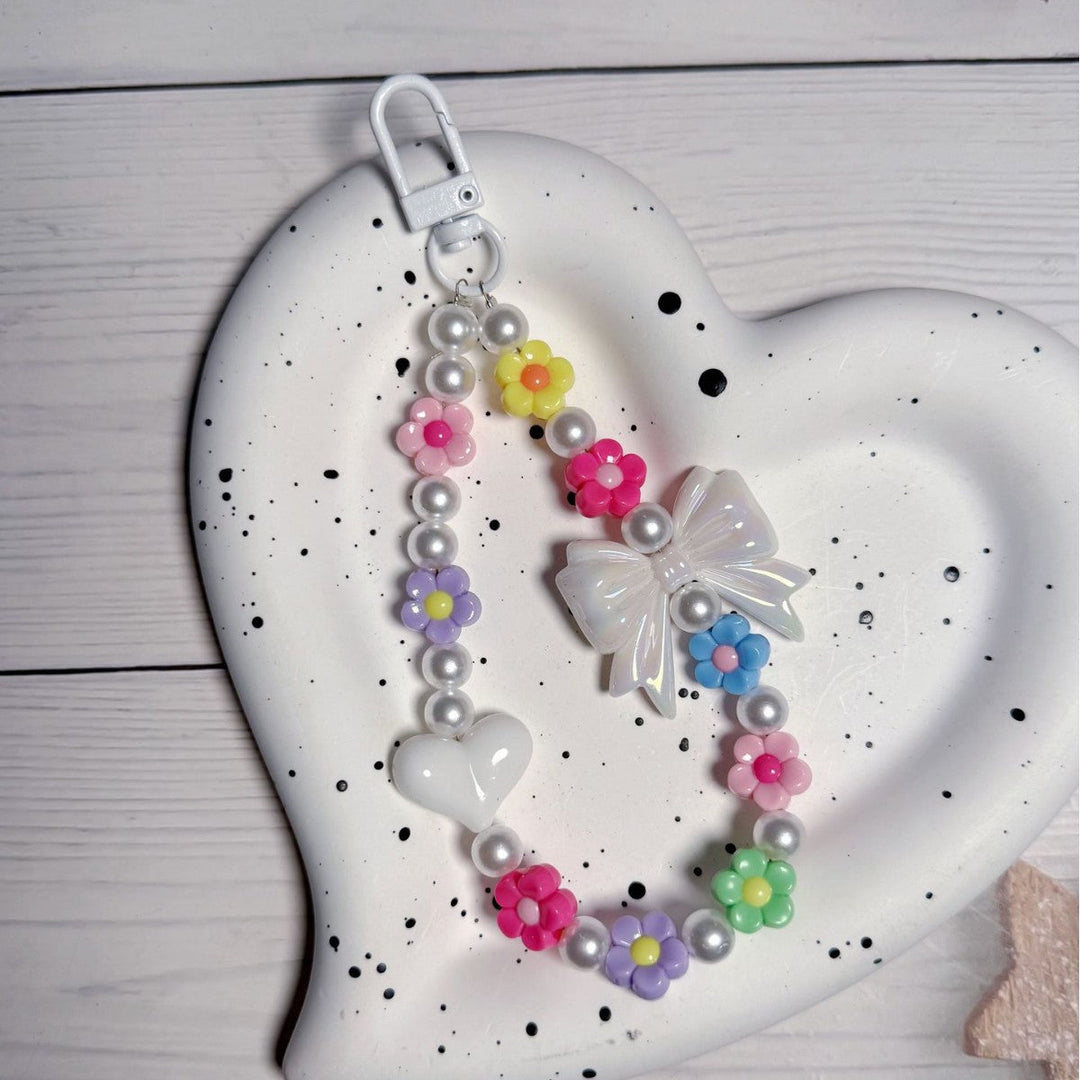 Decorative Floral Beaded Keychain kalsten