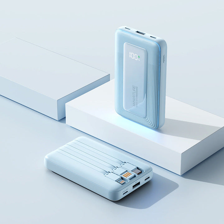 Portable power bank with digital capacity display and two USB ports Kalsten