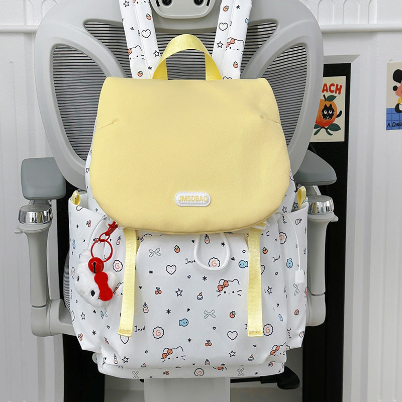 Cute Character-Printed School Backpack