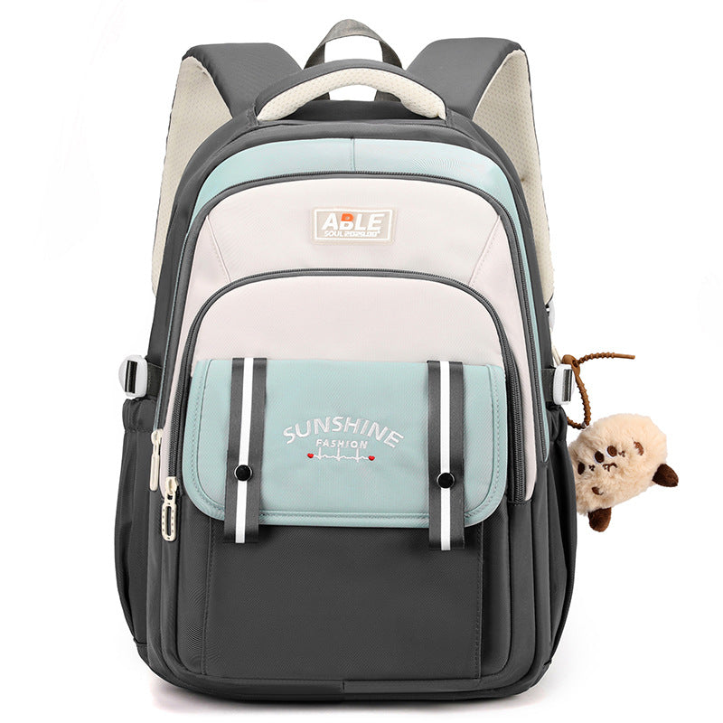Stylish school backpack with functional compartments Kalsten