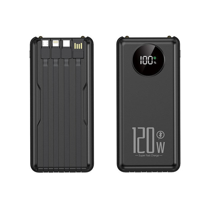 Portable high-performance power bank with intelligent cable management Kalsten