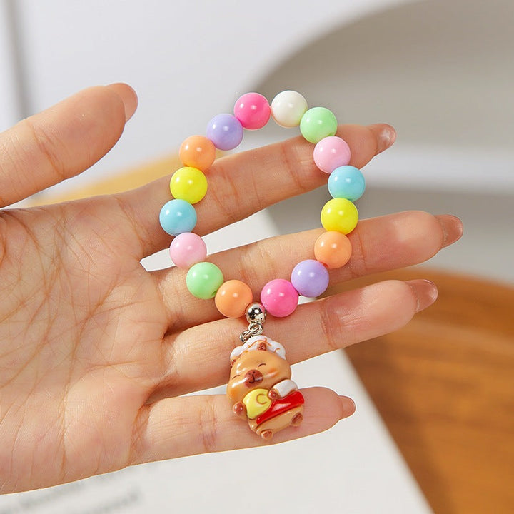Colorful children's bracelet with crafted pendant Kalsten