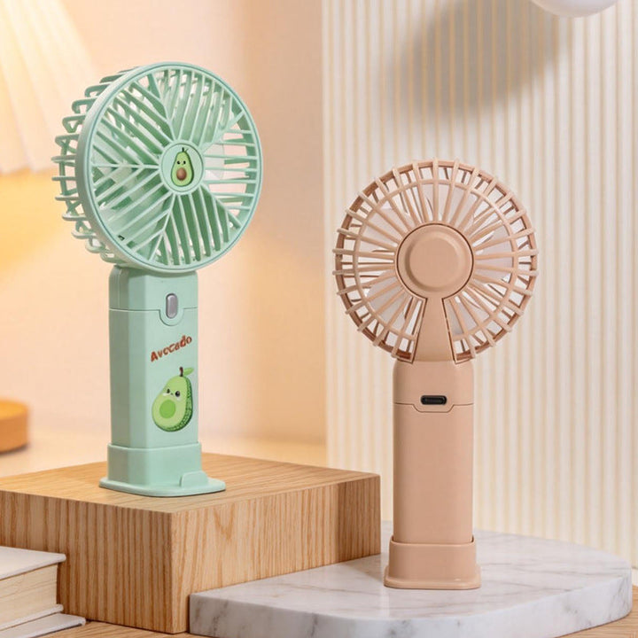 Women's portable USB table fan with built-in battery Kalsten