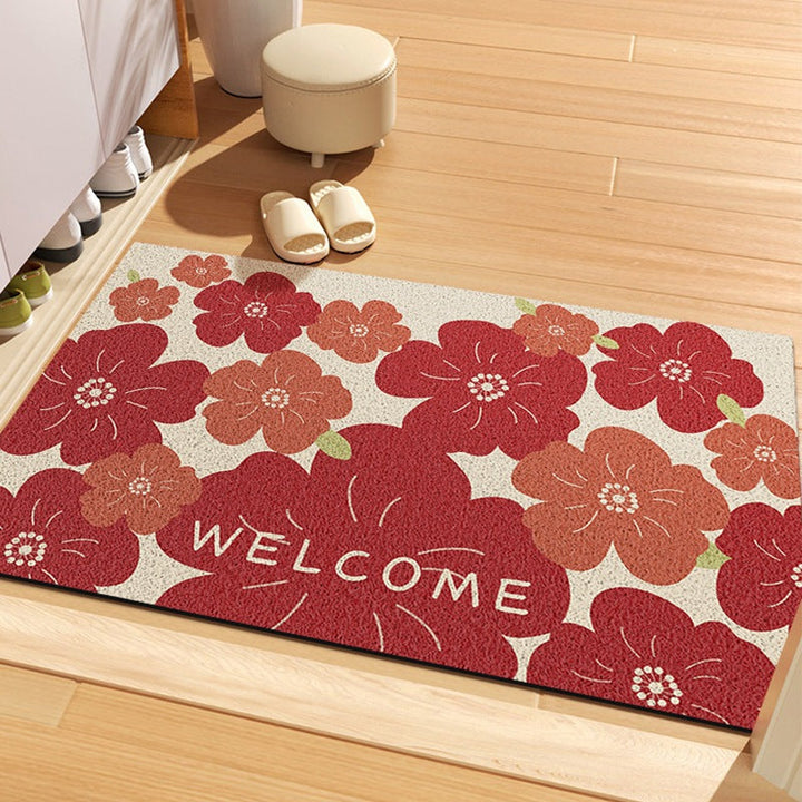 Floral Welcome Mat
