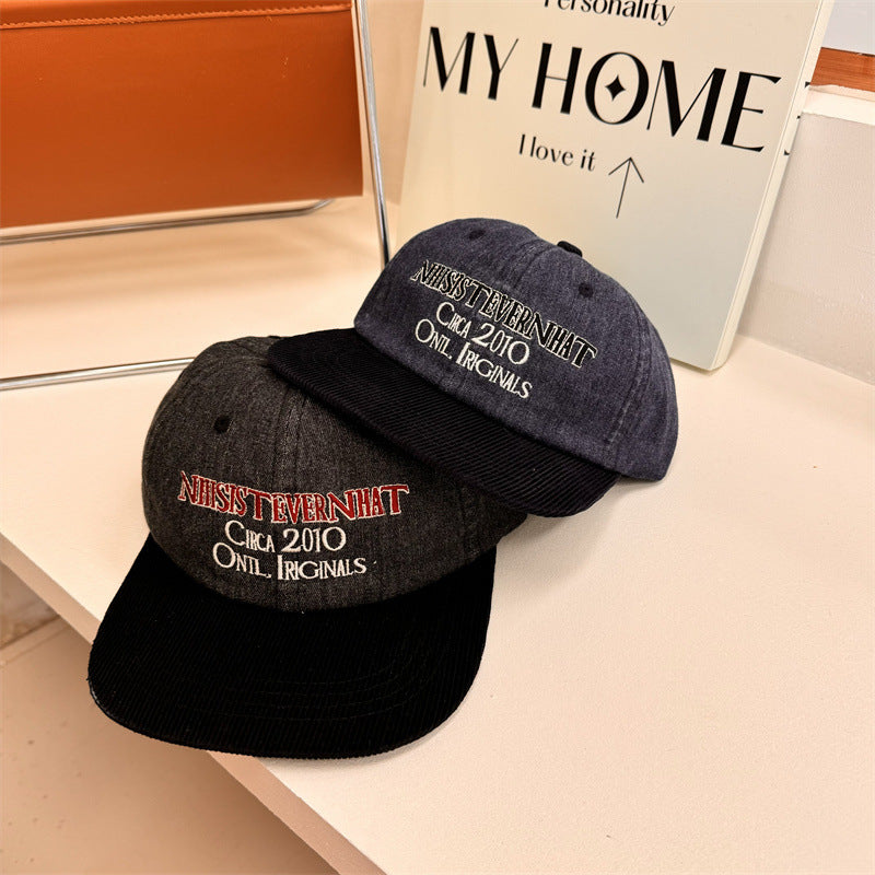 Men's Vintage-Inspired Embroidered Baseball Cap Kalsten