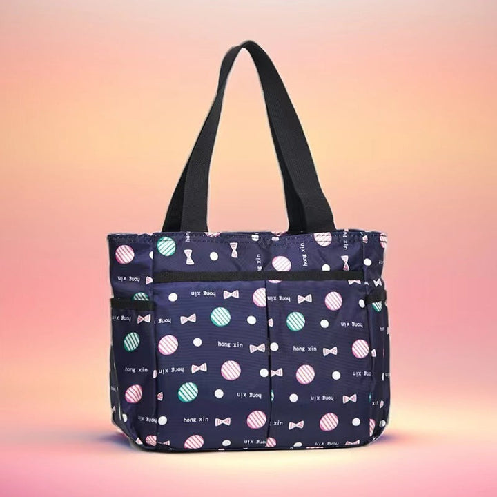 Stylish Striped Multi-Pocket Tote Bag Kalsten