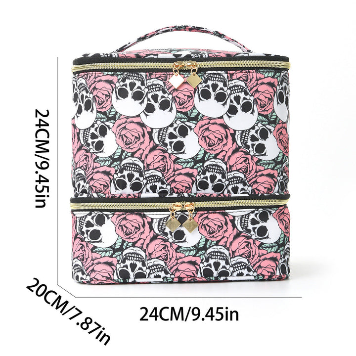 Cosmetic storage bag with two separate compartments Kalsten