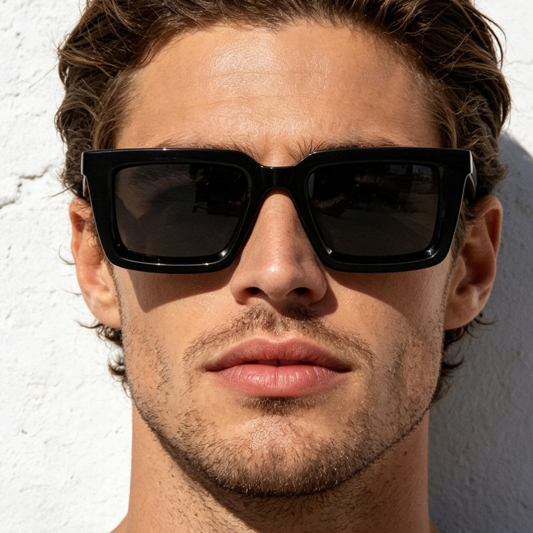 Women's modern square sunglasses with mirrored lenses Kalsten