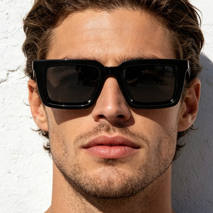 Women's modern square sunglasses with mirrored lenses Kalsten