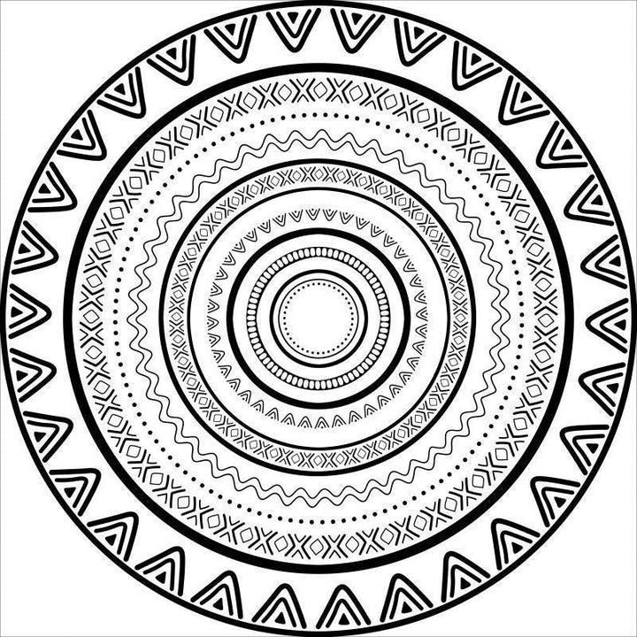 Intricate Mandala Design Area Mat Kalsten