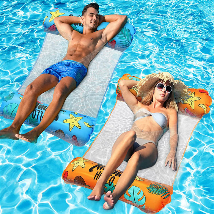 Women's inflatable lounger with transparent mesh Kalsten