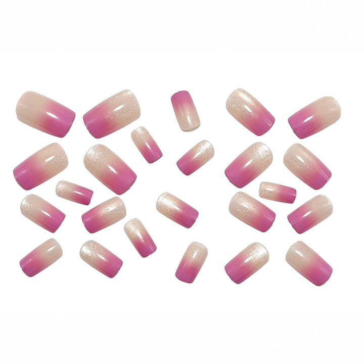 Shiny nail extensions with ombre effect Kalsten