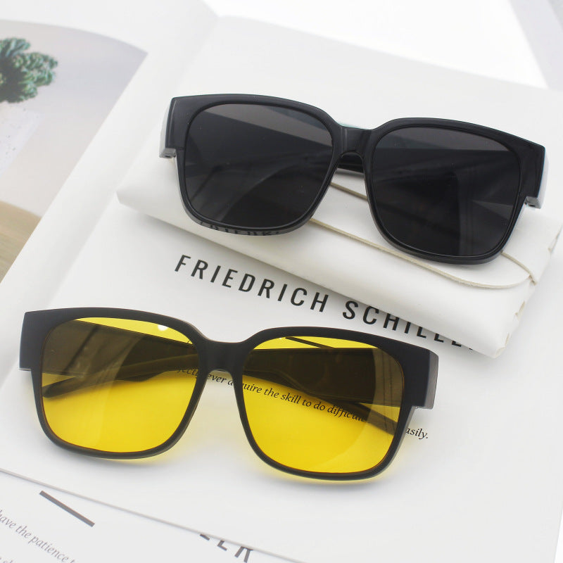 Ladies oversized sunglasses with geometric design Kalsten