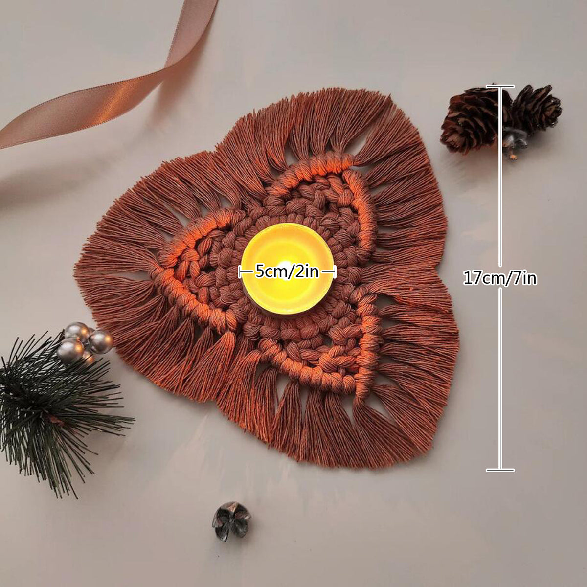 Macrame Candle Holder Acalora