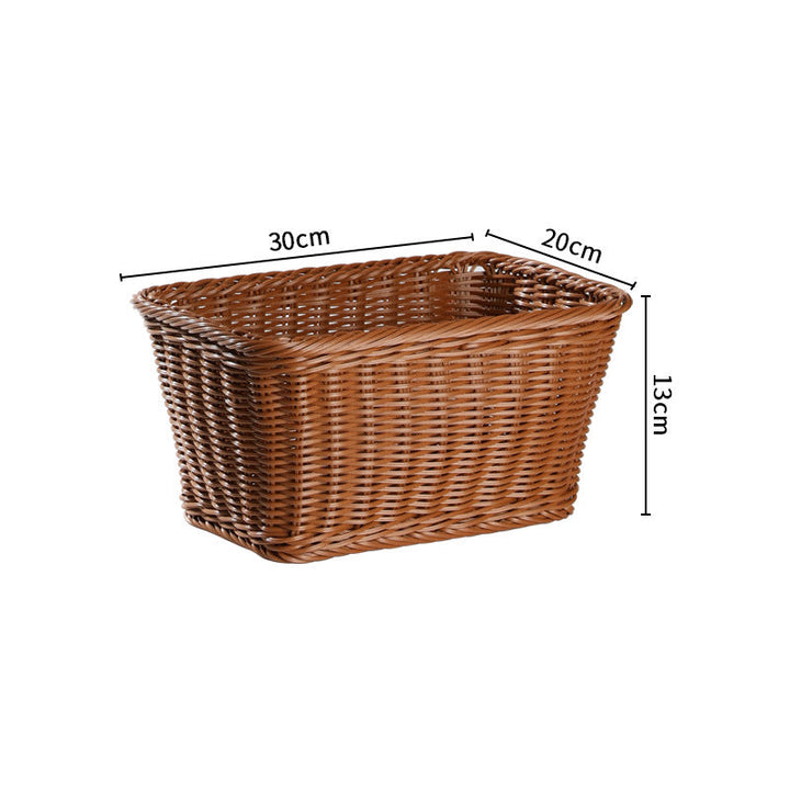 Handwoven Rustic Storage Basket with Ergonomic Design Kalsten