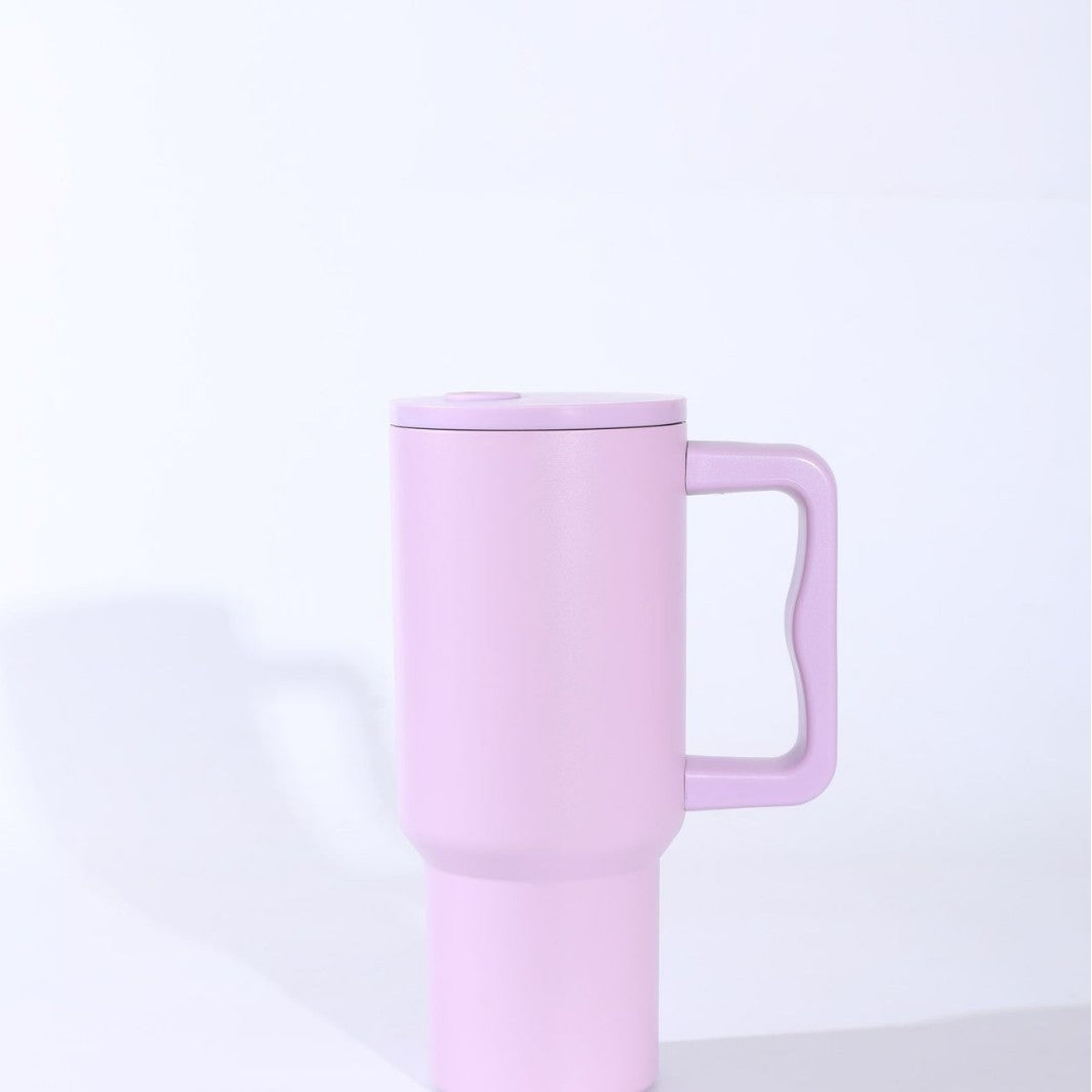 Ladies insulated mug with handle and straw Kalsten