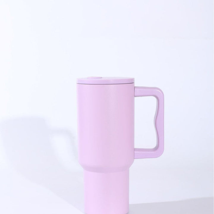 Ladies insulated mug with handle and straw Kalsten