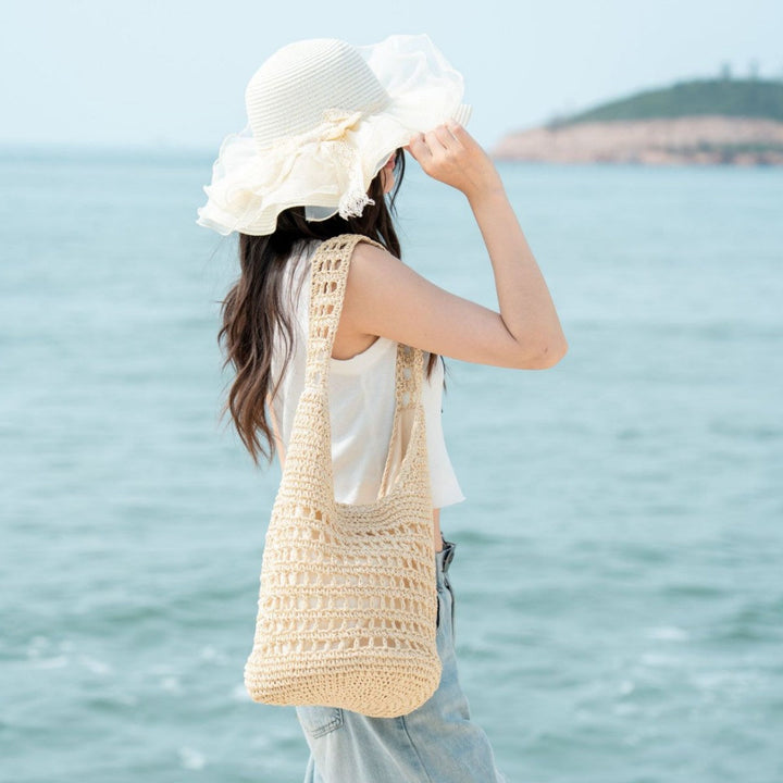 Fine Macrame Drawstring Bag Kalsten