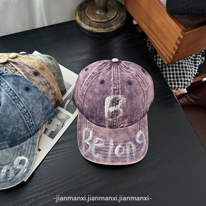 Women's Distressed Denim Adjustable Baseball Cap Kalsten