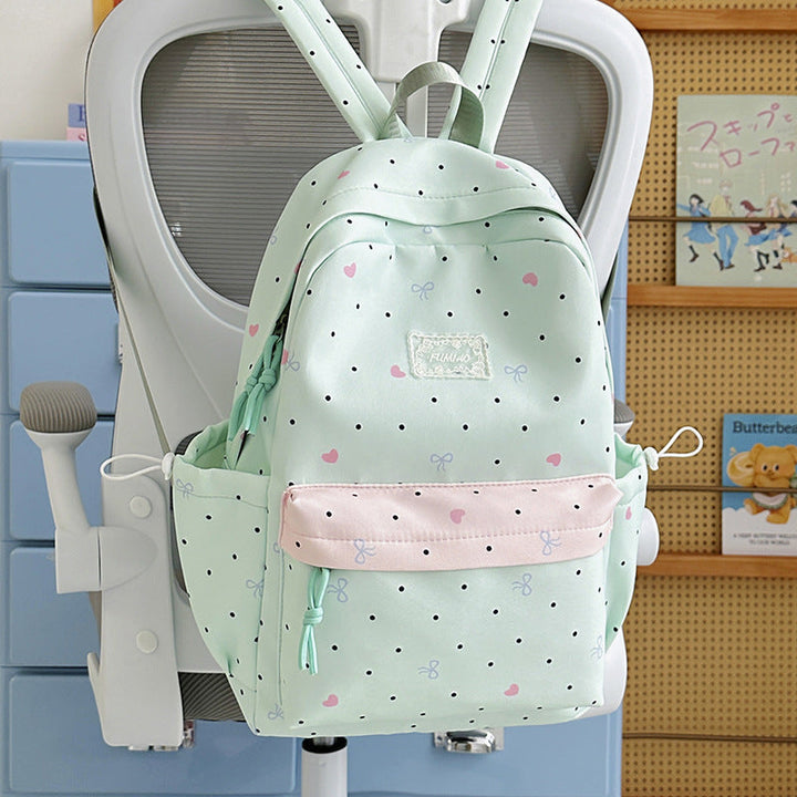 Children's Charming Polka Dot School Backpack
