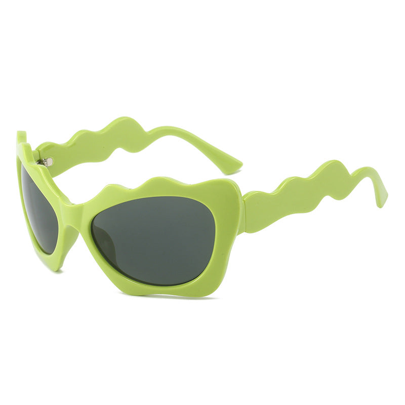 Ladies extravagant sunglasses with wavy frame design Kalsten