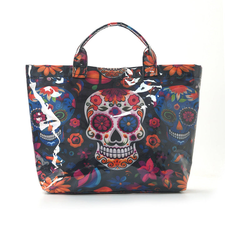 Beach bag with colorful check pattern and water-repellent coating Kalsten