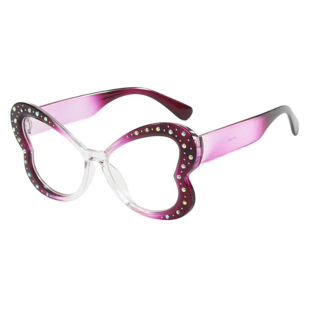 Women's playful heart-shaped sunglasses with glitter accents Kalsten