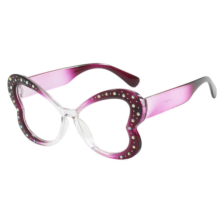 Women's playful heart-shaped sunglasses with glitter accents Kalsten