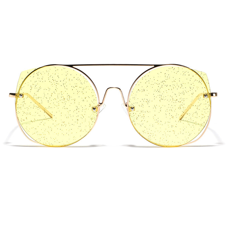 Women oversized sunglasses with glittering lenses Kalsten