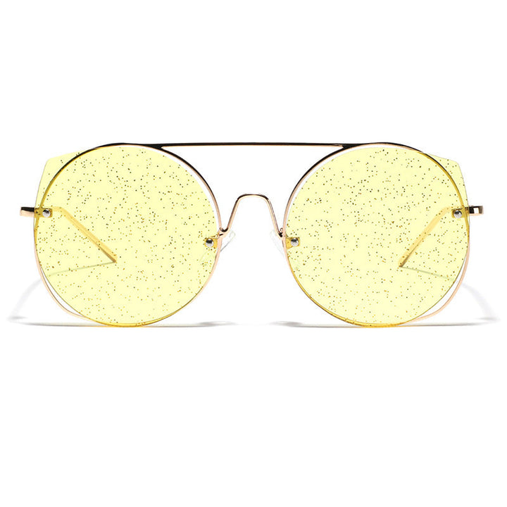 Women oversized sunglasses with glittering lenses Kalsten