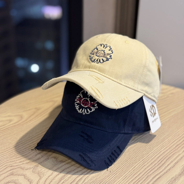 Unisex Embroidered Flower Design Baseball Cap Kalsten