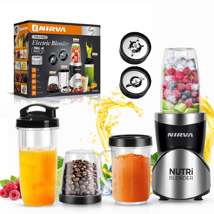 High-Power Multi-Functional Electric Blender with Chopper and Juicing Attachments Kalsten
