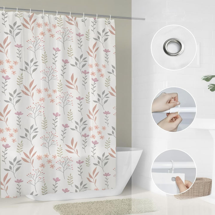 Floral Print Shower Curtain Kalsten