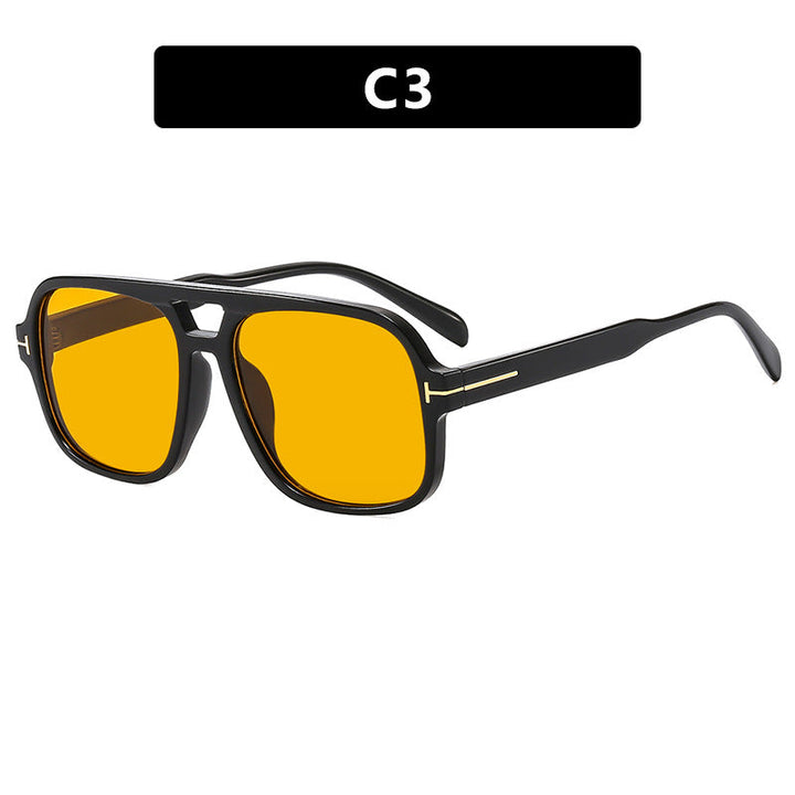 Ladies square designer glasses with delicate frame and modern plastic material Kalsten