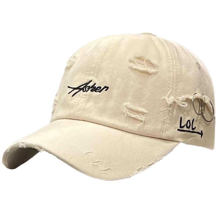 Unisex Distressed Denim Adjustable Cap Kalsten