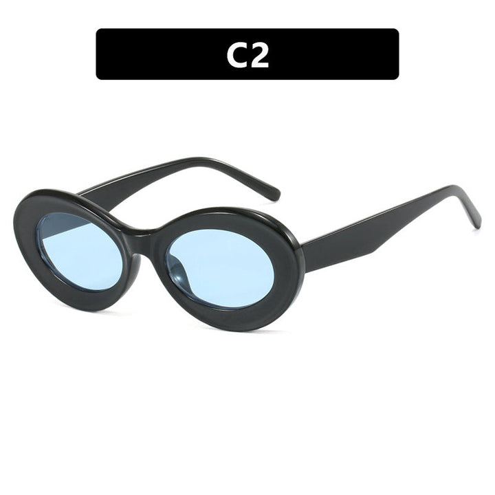 Women's oval sunglasses with modern lenses Kalsten