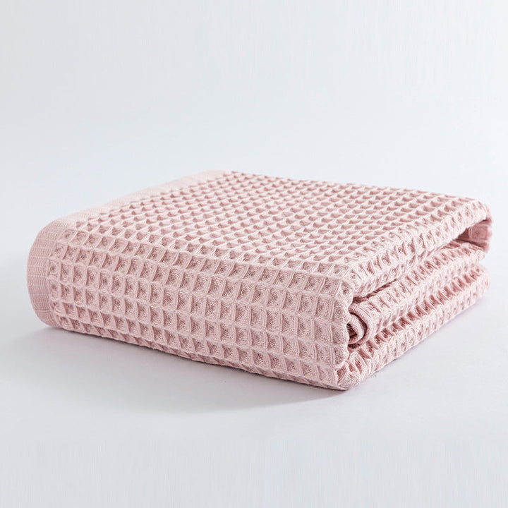 Women Waffle Fabric Bath Towel Kalsten