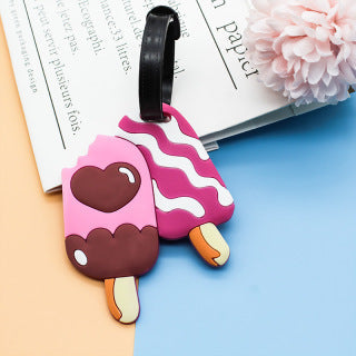 Unisex Playful Ice Cream-Themed Luggage Tag Kalsten