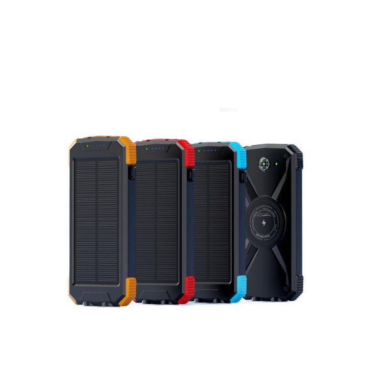 Solar-powered power bank with integrated compass and LED light Kalsten