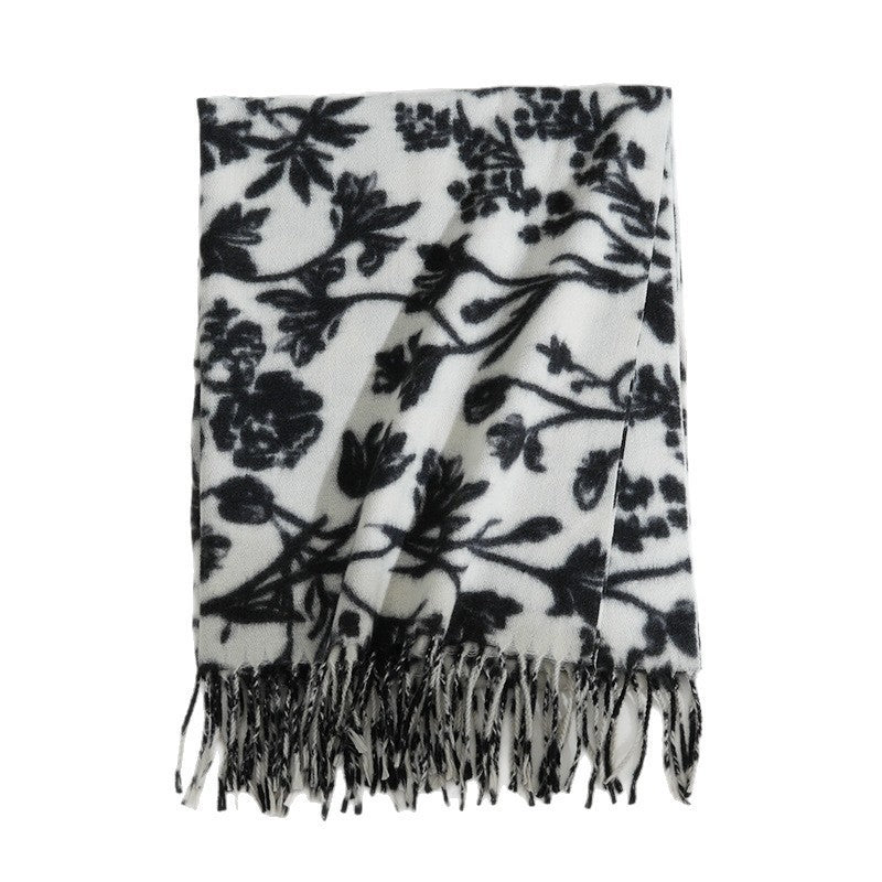 Women's Floral Patterned Scarf Kalsten