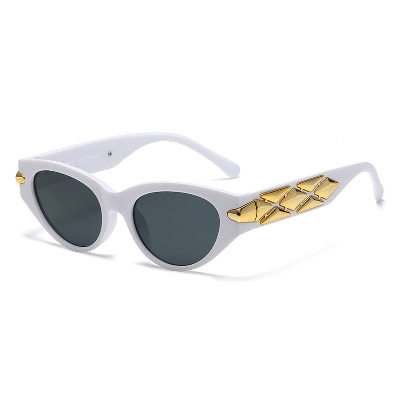 Women's Cat-Eye Sunglasses with Luxurious Accents and Unique Design Kalsten