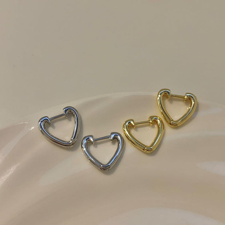 Heart-Shaped Earrings Made of Stainless Steel Kalsten