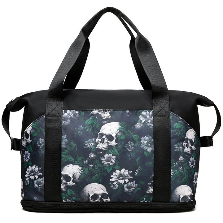 Artistic Skull Print Gym Duffel Bag Kalsten