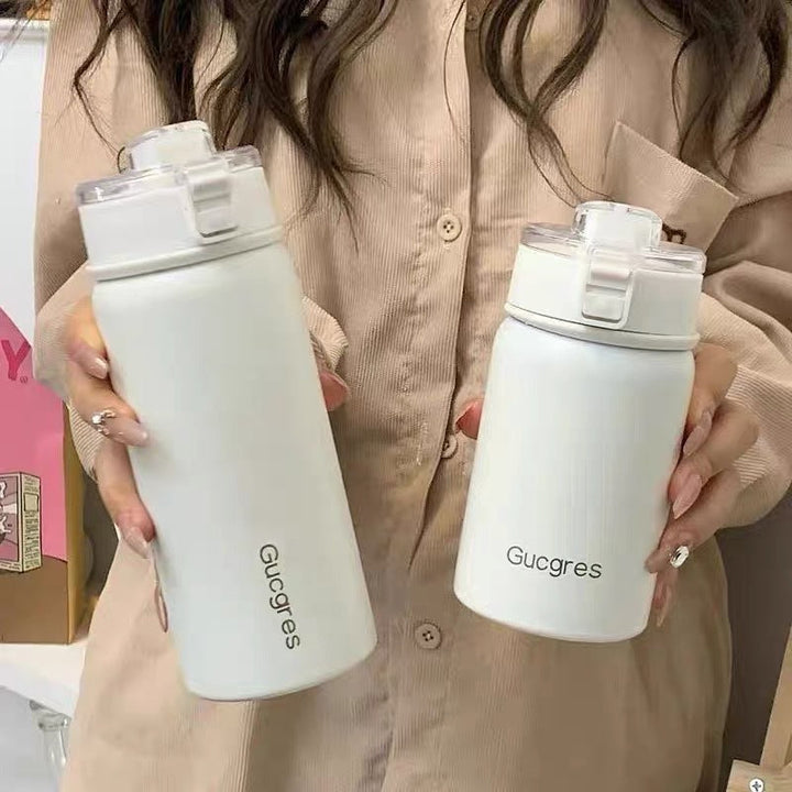 Ladies insulated drinking vessel with innovative flip lid Kalsten