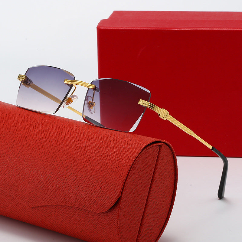 Ladies exclusive geometric sunglasses with luxury metal frame and polarized lenses Kalsten
