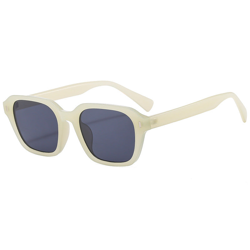 Ladies Square Sunglasses with Stylish Transparent Frame and UV Protection Kalsten