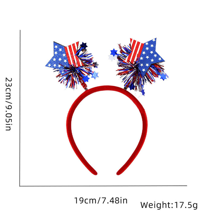 Unisex nan festive party headband with pompom and star island Kalsten