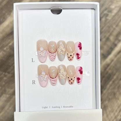 Reusable Press-On Nail Set Acalora