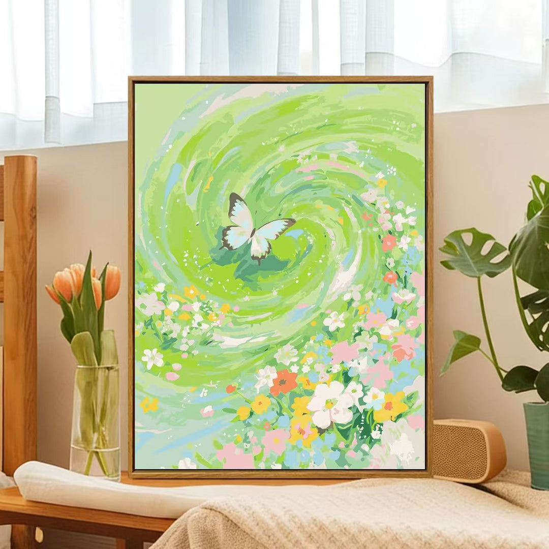 Floral Whirlwind Canvas Art Kalsten