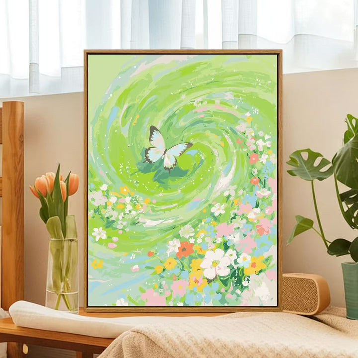Floral Whirlwind Canvas Art Kalsten